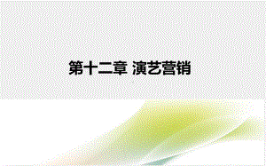 《文化市场营销学》课件 第12章.ppt