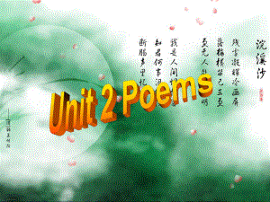 人教版高二英语选修6Unit-2-Poems-Grammar课件.ppt（纯ppt,可能不含音视频素材）