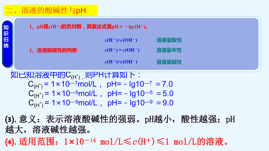 人教版化学选修4-第三章第二节-水的电离和溶液的酸碱性-溶液的酸碱性与PH课件.pptx_第3页