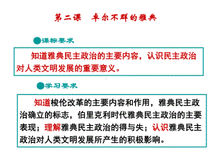 卓尔不群的雅典课件人民版.ppt