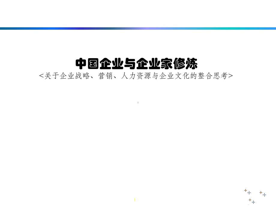 企业战略营销人力资源等整合课件.ppt_第1页