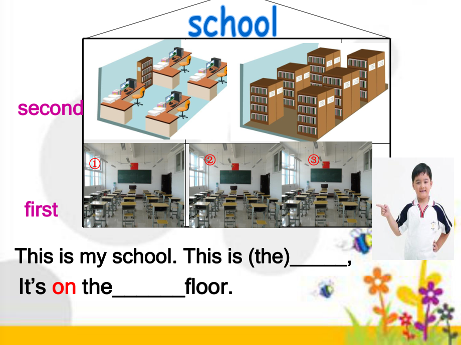 人教版PEP英语四年级下册Unit1-My-schoolB-lets-talk课件等.ppt（纯ppt,可能不含音视频素材）_第3页