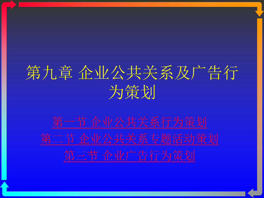 企业形象策划企业公共关系及广告行为策划课件.ppt_第1页