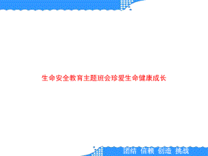 生命安全教育主题班会珍爱生命健康成长课件.ppt