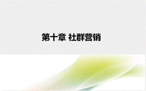 《文化市场营销学》课件 第10章.ppt