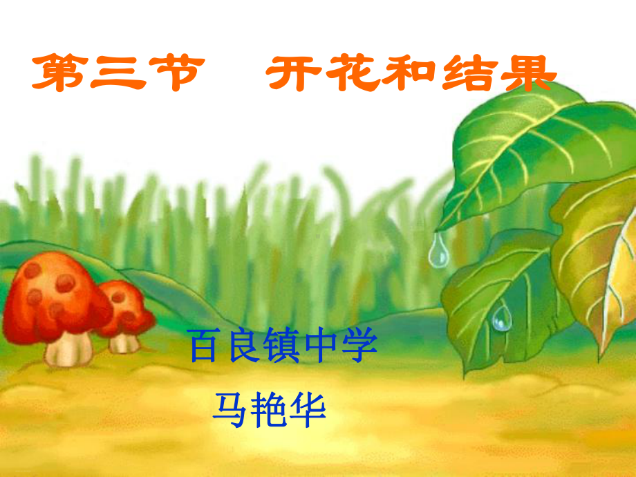 人教版初中生物七上开花和结果课件1.ppt_第1页