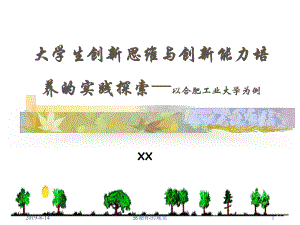 大学生创新思维与创新能力培养的实践探索模板课件.pptx