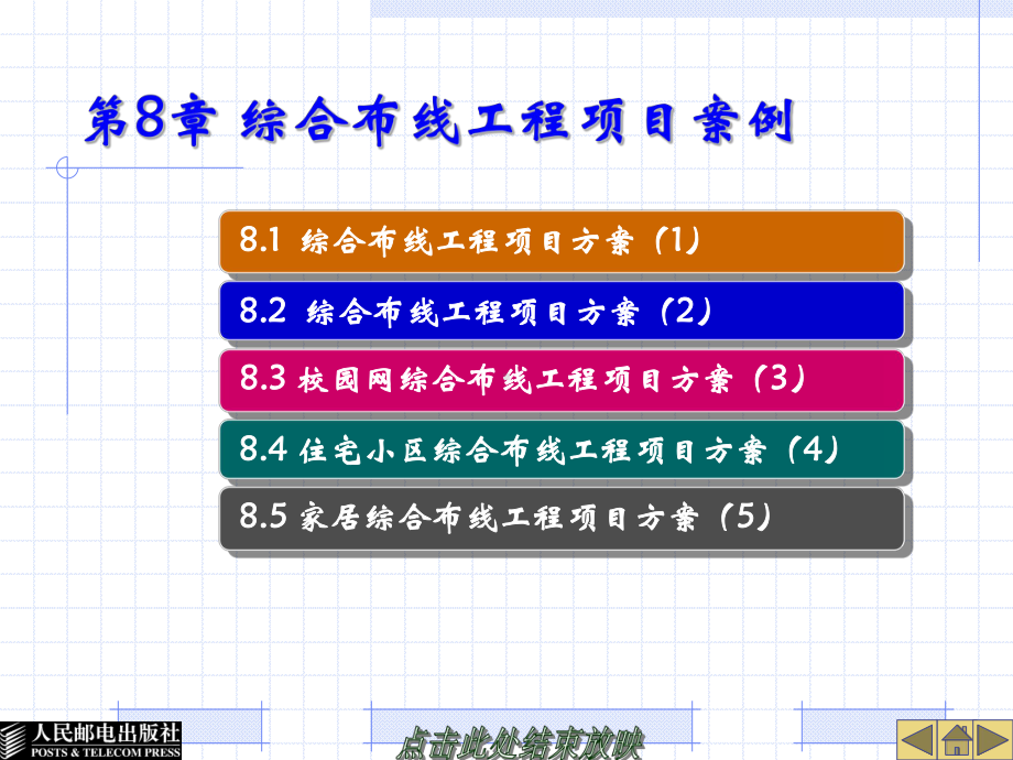 第8章综合布线工程项目案例课件.ppt_第1页