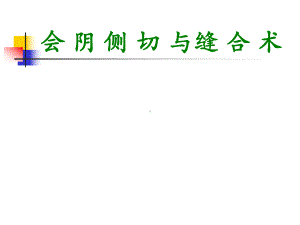 会阴侧切与缝合术内容提要会阴的解剖会阴侧切的种类会阴侧切缝合课件.ppt