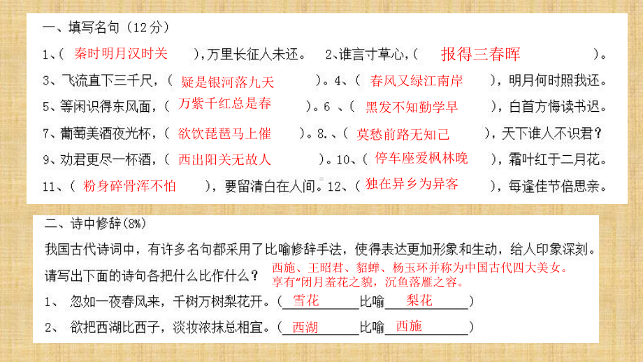 小学古诗文竞赛试题含答案精编版课件.pptx_第2页