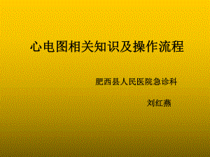 心电图刘红燕课件.ppt