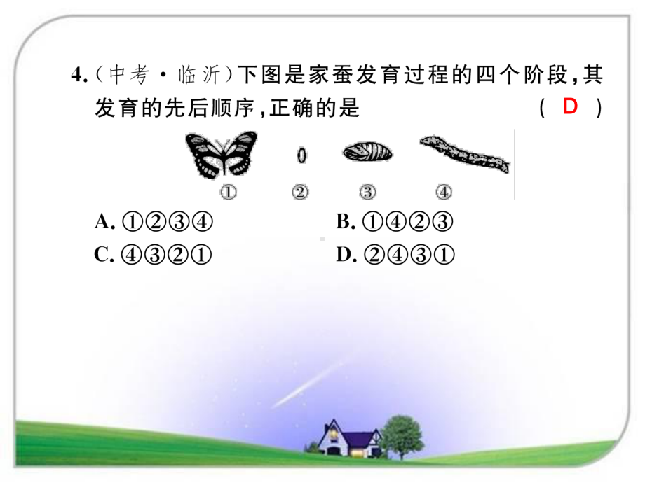 人教版八年级生物下册期末综合测试卷课件.ppt_第3页