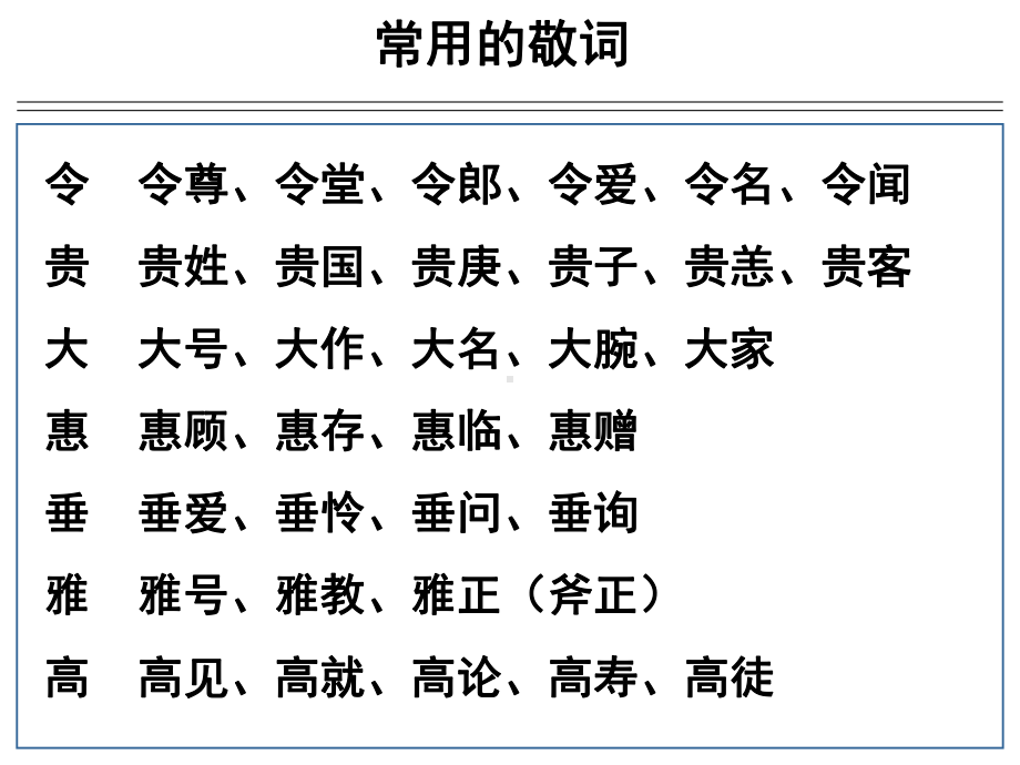 常用的谦词与敬词演示教学课件.ppt_第3页