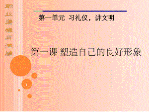 塑造自己的良好形象课堂课件.ppt