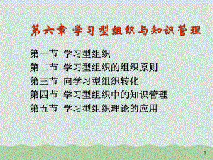 学习型组织与知识管理课件讲义.ppt