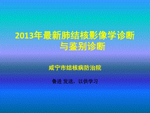 五、肺结核影像学的鉴别诊断20138课件.ppt