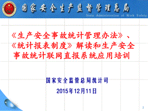 国家安全监管总局统计司205年2月日课件.ppt