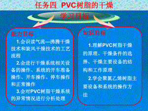 化工聚录乙烯生产技术(pvc课件任务四PVC树脂的干燥.ppt