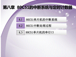 微机原理及单片机应用技术第8章-80C51的中断与定时计数器课件.ppt