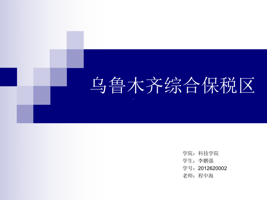 乌鲁木齐综合保税区概要课件.ppt_第1页