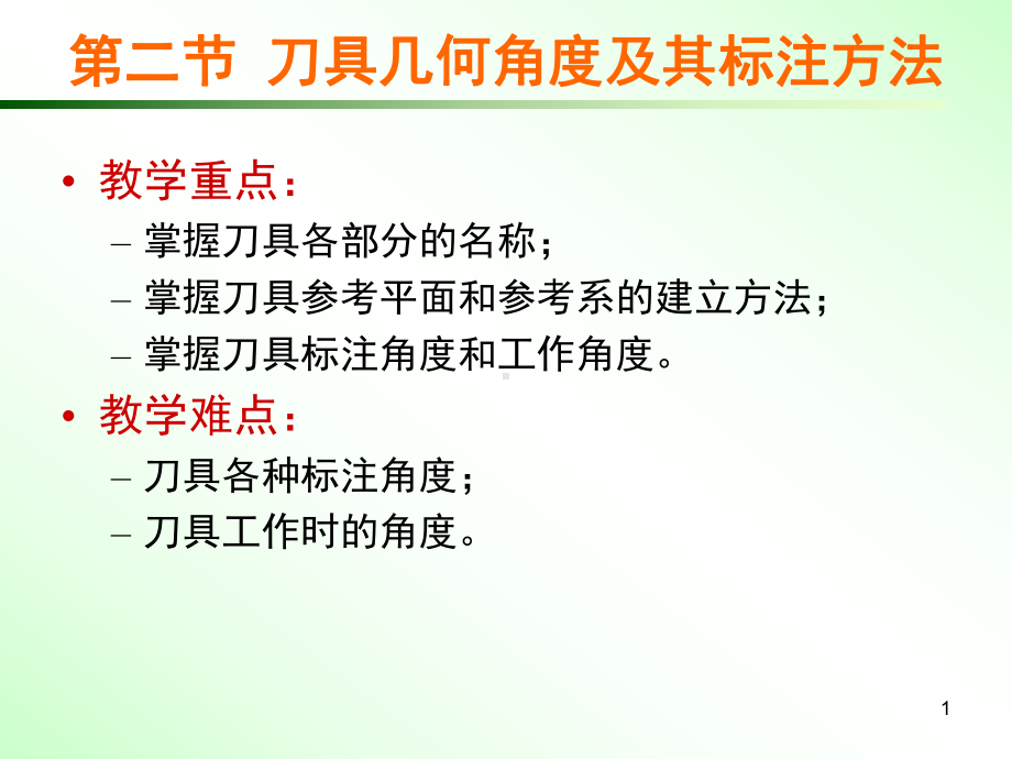 22+刀具几何角度及其标注方法课件.ppt_第1页