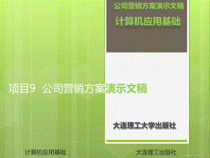 项目9公司营销方案演示文稿课件.ppt