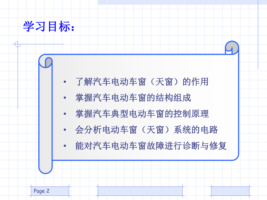 42电动车窗(天窗)失灵故障的诊断与检修解析课件.ppt_第2页