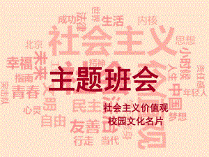 小学六级社会主义核心价值观主题班会课件.ppt