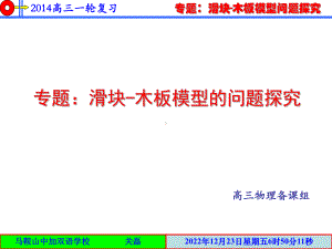 专题：滑块-木板问题课件.ppt