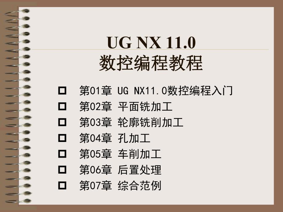 UG-NX-110数控编程教程(高职高专教材)-教案-第03章-轮廓铣削加工课件.pptx_第1页