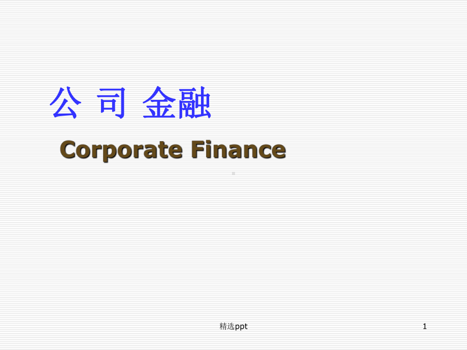 公司金融第一章导论课件.ppt_第1页