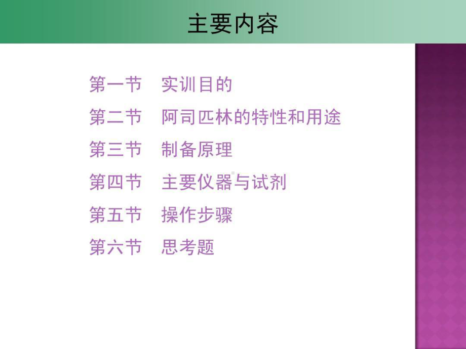 阿司匹林的制备与纯化课件.ppt_第2页