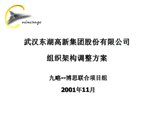 XX高新集团股份有限公司组织架构调整方案.pptx