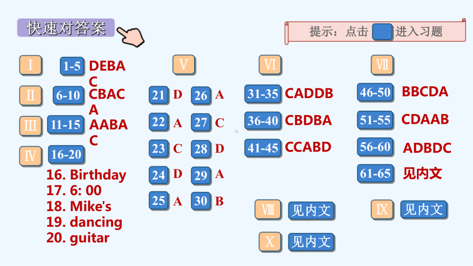 八年级英语上册Unit9Canyoucometomyparty单元检测卷作业课件新版人教新目标版.ppt（纯ppt,可能不含音视频素材）_第2页