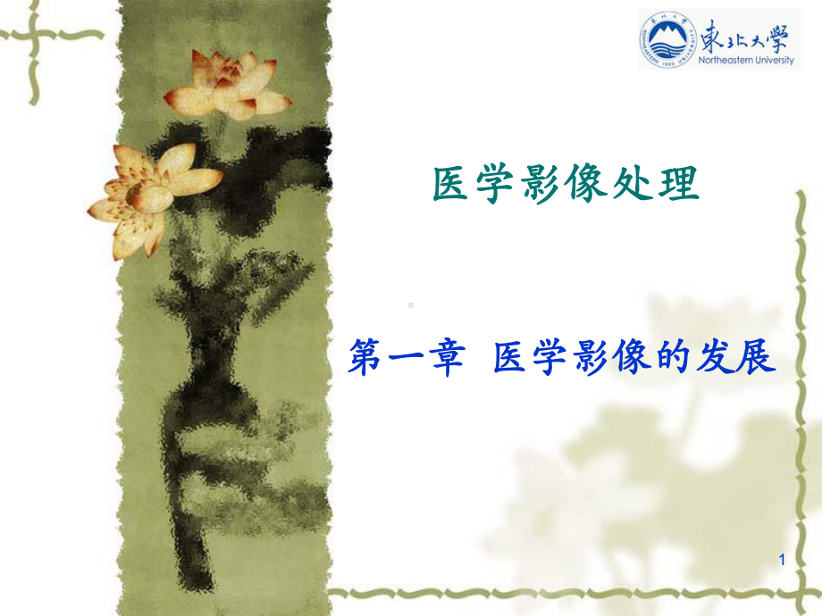 医学图像处理第1章 绪论课件.ppt_第1页