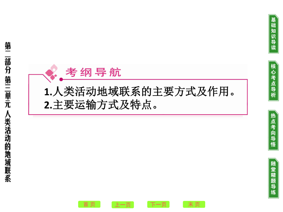 高考地理一轮复习：人类活动地域联系的主要方式人教课标版课件.ppt_第3页