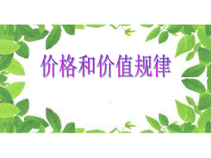 《价格与价值规律》课件.ppt