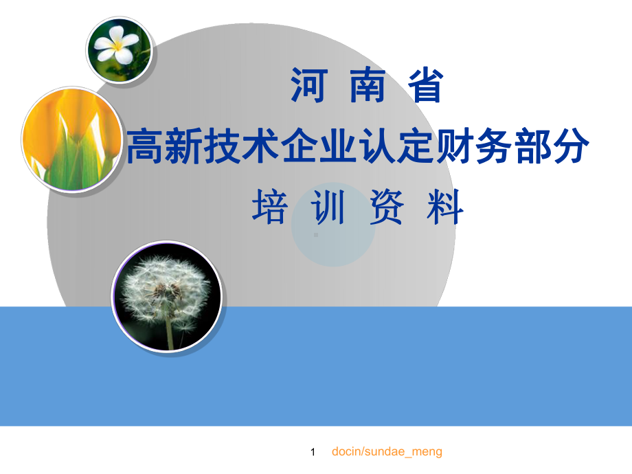 （培训课件）河南省高新技术企业认定管理财务培训资料-课件.ppt_第1页