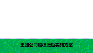 集团公司股权激励实施方案.ppt