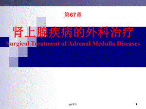 《外科学》肾上腺疾病外科治疗-课件.ppt