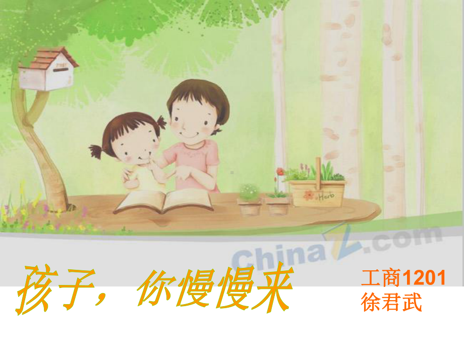 《孩子你慢慢来》书目介绍讲义资料课件.ppt_第1页