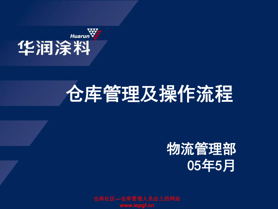 仓库管理、仓储管理、仓储流程、物流管理课件.ppt_第1页