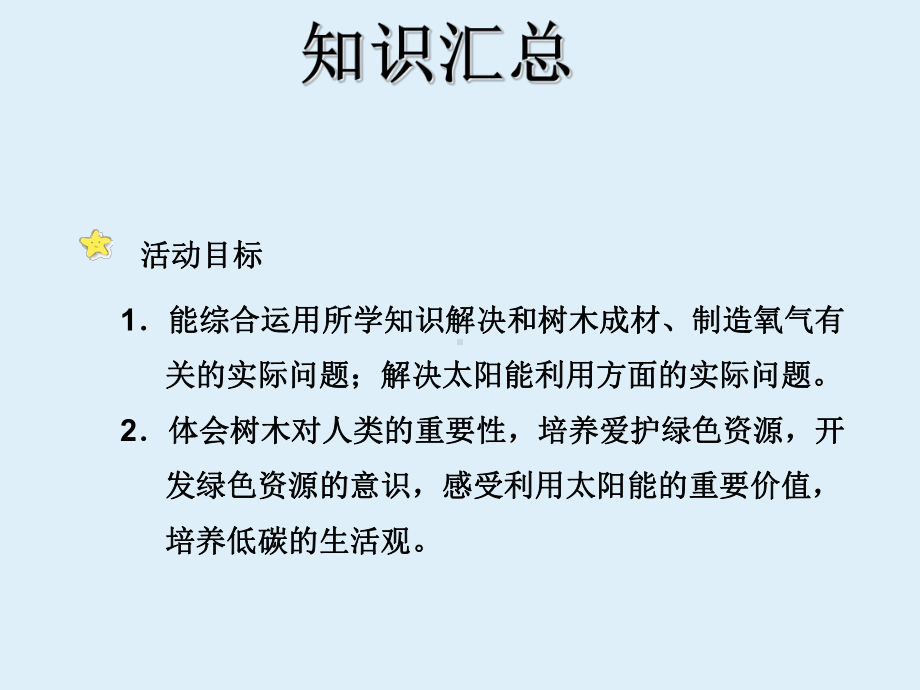 六下册数学课件回顾与整理：开发绿色资源冀教版.ppt_第2页