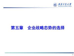 企业战略管理第二部分第五章企业战略态势的选择课件.ppt