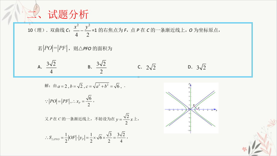 全国高考数学解析几何部分试题分析及复习建议教学课件.pptx_第3页