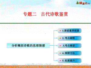 高考语文全国一轮专题复习课件：古诗文阅读鉴赏诗歌的情感.ppt