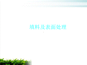 填料及表面处理培训课件.ppt