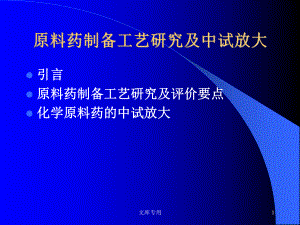 原料药制备工艺研究及中试放大课件.ppt