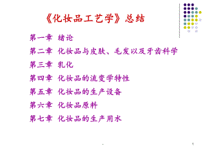 化妆品工艺学复习1课件.ppt