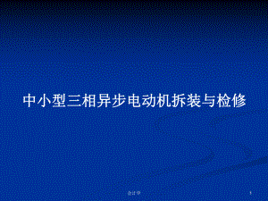 中小型三相异步电动机拆装与检修学习教案课件.pptx